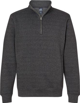 J. America Heavyweight Fleece Quarter-Zip Sweatshirt