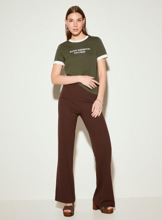 Icone Womens Parisian borough piped T-shirt