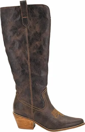 Corkys Footwear Womens Hats Off Tall Boots In Espresso Crinkle