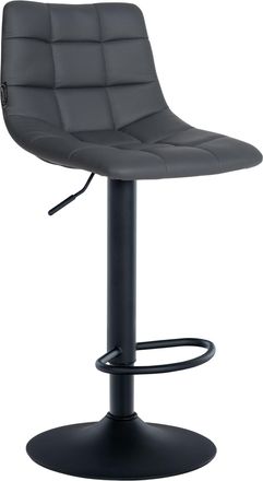 Clp Taburete De Bar Jerry En Piel Sint&eacute;tico Gris Negro