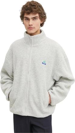 American Vintage Hoktown Zip Jacket - Heren - Zomerjassen - Grijs - M/L - Polyester - Jassen