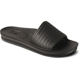 Reef Water Scout Slide Sandal in Black at Nordstrom Rack, Size 10
