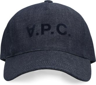 A.P.C. Mens Baseball Cap Denim Polyurethane Hat