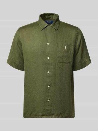 Polo Ralph Lauren Regular Fit Freizeithemd aus reinem Leinen in Oliv, Gr&ouml;&szlig;e XXL