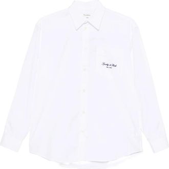Sporty & Rich Logo-embroidered Shirt