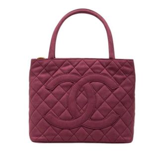 Chanel Pre-owned Medallion Tote Bag - Dames - Vintage Handtas - Rood - ONE Size - Leer - Vintage