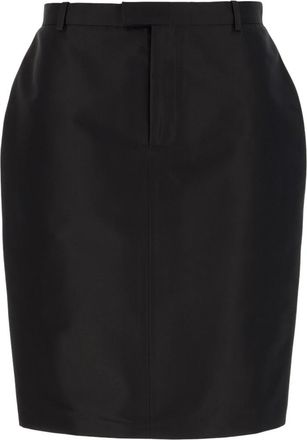 Gucci Black Solid Above Knee Skirt