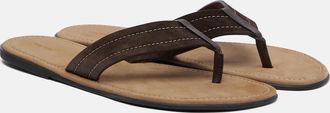 The Row Sandalias Beach de ante con piel