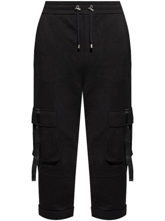 Balmain cotton cargo sweatpants - Black