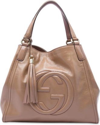 Gucci Pre-owned Gucci Medium Patent Soho Cellarius Tote Ladies FX38BFFCL8ABQL6G