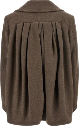 Dries Van Noten Womens Brown Wool Coat Clothing