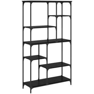 vidaXL Estante De Libros Roble Negro 99 X 35,5 X 176 Cm Vidaxl