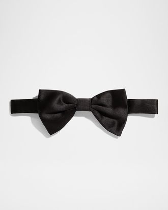 Canali Men & apos;s Solid Silk Bow Tie