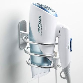 OEM Soporte Para Secador De Pelo Sin Perforar De Acero Inoxidable, Autoadhesivo, Con Adhesivo Para Ba&ntilde;o, Dormitorio Y Balc&oacute;n, Color Plateado