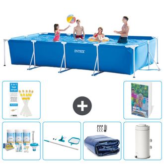 Intex Piscina Con Estructura Rectangular - 450x220x84 Cm - 7-piezas S93