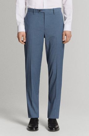 Mango Milan Slim Fit Suit Pants in Indigo Blue at Nordstrom, Size 32