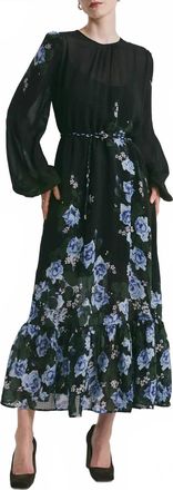 byTiMo Georgette Relaxed Midi Dress In Amadora