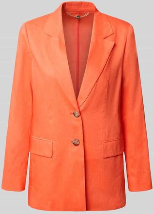 Marc Cain Blazer aus Leinen-Mix mit Pattentaschen in Koralle, Gr&ouml;&szlig;e 34