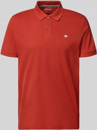 Tom Tailor Regular Fit Poloshirt aus reiner Baumwolle in Dunkelrot, Größe XL