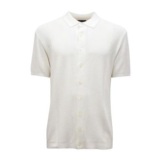 Daniele Fiesoli 2086 Knitted Shirt - male - Daniele Fiesoli - Polo Shirts - White - 2XL - Tops