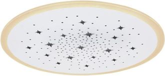 Globo Lighting Plafoniera semi-incasso a LED integrata da 38 cm, LED bianco dimmerabile 2700-6500K, telecomando