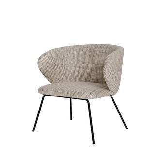 Koketto Home Butaca curva taupe con patas negras