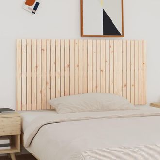 vidaXL Cabecero De Cama De Pared Madera Maciza De Pino 185x3x90 Cm Vidaxl