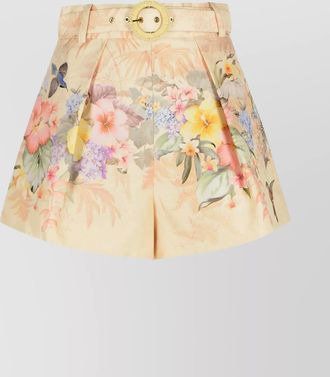 Zimmermann shine silk blend shorts