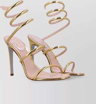 Rene Caovilla cleo metallic calf sandals