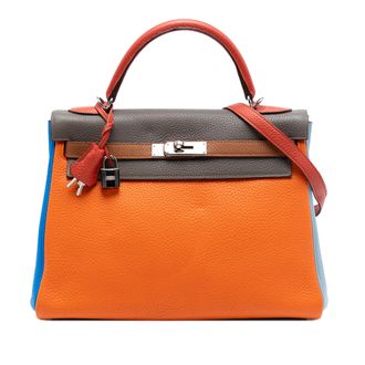 Herm&egrave;s Limited Edition Clemence Arlequin Kelly II Retourne 32