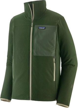 Patagonia R2 Techface Jacket Fleecejacke f&uuml;r Herren | gr&uuml;n/oliv