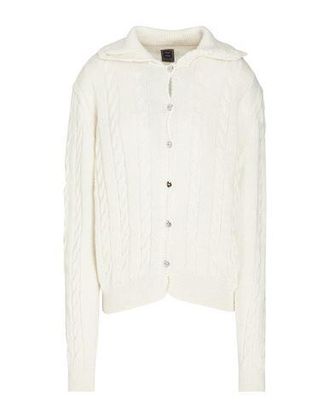 8 by YOOX WOOL BLEND CABLE KNIT CARDIGAN