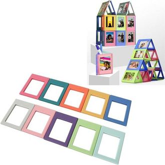 OEM Allecto Plus - Marcos De Fotos Magn&eacute;ticos Para Refrigerador, Casillero, Oficina - Juego De 10 Piezas