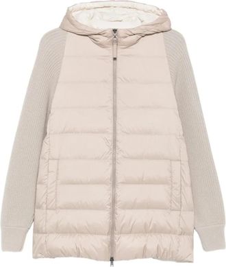 Brunello Cucinelli Gewatteerd Jack - Dames - Gewatteerde jassen - Beige - XS - Jassen
