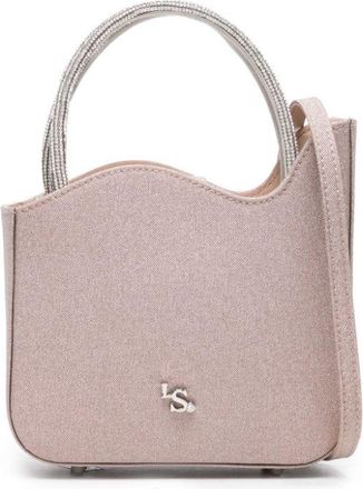 Le Silla Ivy glitter tote bag - women - Other fibres - S - Pink