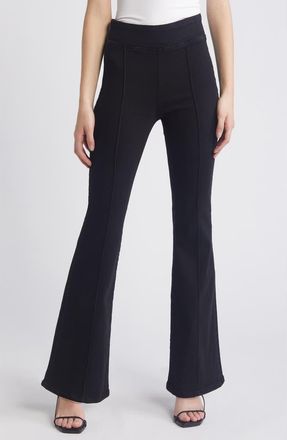 Frame Denim Jetset Pintuck Flare Jeans in Sheen Noir at Nordstrom Rack, Size 1 (25-29 Us)
