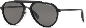 Chopard SCH399 Polarized 700Z Mens Sunglasses Black Size 58