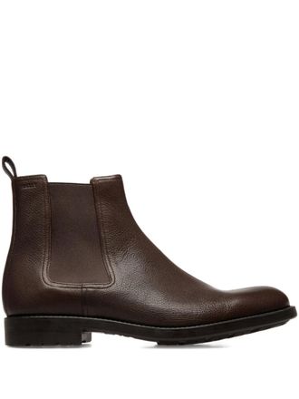 Bally Saffron leather boots - men - Rubber/Calf Leather/Goat Skin - 40.5 - Brown