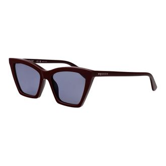Alexander McQueen Alexander McQueen, Sunglasses, female, Blue, Size: 54 MM Stylish Sunglasses Am0536S for Summer