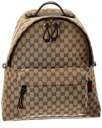 Gucci Gg Canvas Backpack