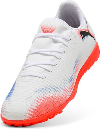 Puma Fussballschuh PUMA FUTURE 8 PLAY TT, Gr. 46,5, weiss (puma wei&szlig;, puma schwarz, glowing rot), Synthetik, Schuhe Fussballschuh, f&uuml;r synthetische Hartpl&auml;