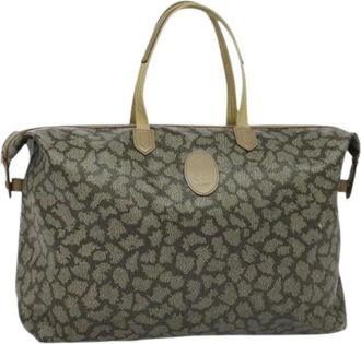 Saint Laurent Pre-owned Leren Weekendtas - Dames - Vintage Weekendtas - Grijs - ONE Size - Leer - Vintage