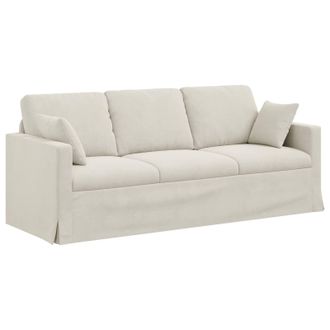 vidaXL Sof&aacute; Crema 198 X 78 X 80 Cm Terciopelo Vidaxl