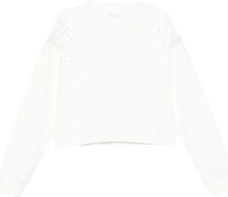 Patrizia Pepe Sweater With Rhinestones