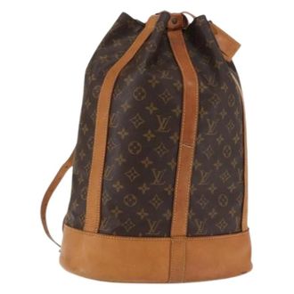 Louis Vuitton Pre-owned Bucket Bags, unisex, Brown, Size: ONE SIZE Pre-owned Canvas Bucket Bag