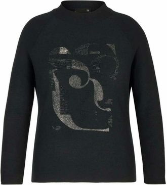 Rabe Dames, Truien, Zwart, Maat: 3XL Katoen