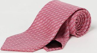 Ferragamo Cravatta Intreccio Ferragamo in seta stampata