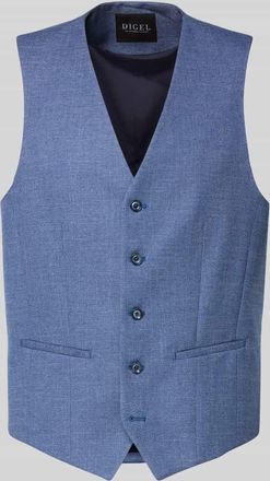 Digel Regular Fit Weste mit Viskose-Anteil Modell Edgar in Hellblau, Gr&ouml;&szlig;e 52