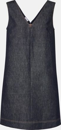 Brunello Cucinelli Miniabito Monili in twill di cotone