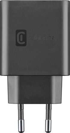 OEM Cellularline Dual Super Fast Charger 45w - Samsung Cargador De Bater&iacute;as De Red Con Doble Puerto Usb+usb-c Dotado De Tecnolog&iacute;a Super Fast Charging 45w